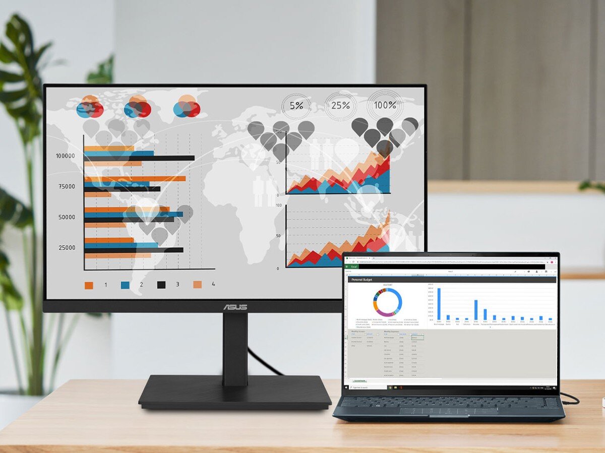    ASUS выпустила 100-герцевый офисный монитор с быстрой зарядкой для гаджетов