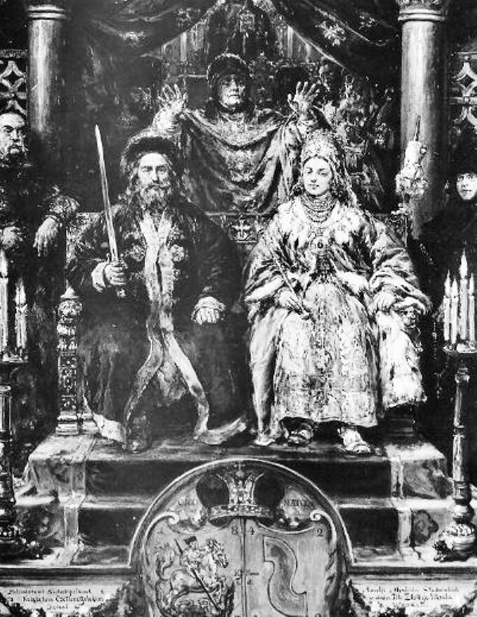 Свадьба Святополка Окаянного с дочерью короля Польши на картине Яна Матейко