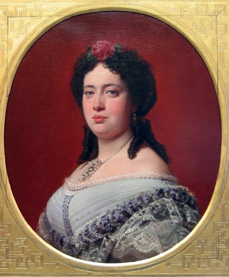 Федерико Мадрасо. Женский портрет, 1863 год. 