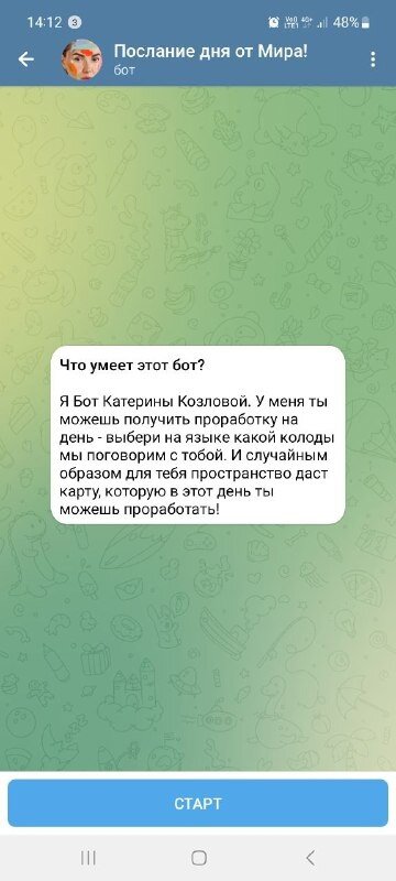 Интерфейс бота