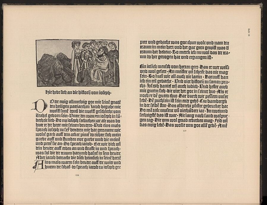 Альбрехт Пфистер. Оформление гравюры в тексте, 15 век, Бамберг
