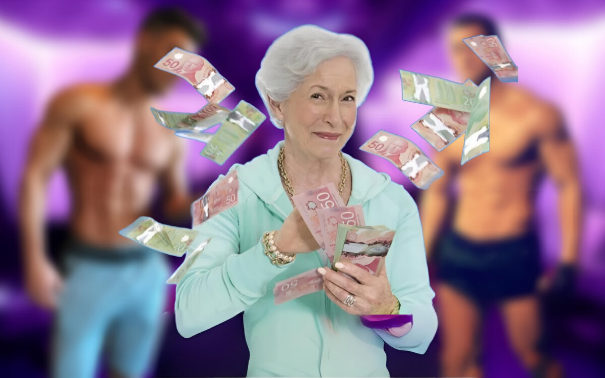 Посетительница стриптиз-клуба