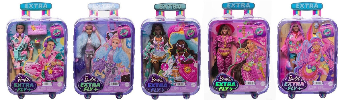 Все варианты Barbie Extra Fly 