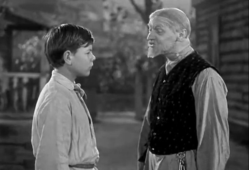 Алеша и дед Каширин. Кадр из фильма «Детство».