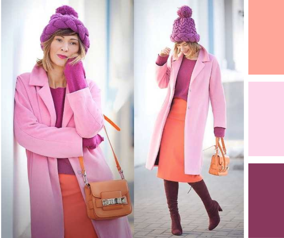 В розовом пальто можно и не. Розовое пальто. Пальто цвета пыльной розы. Шапка к розовому пальто. Головной убор к розовому пальто.
