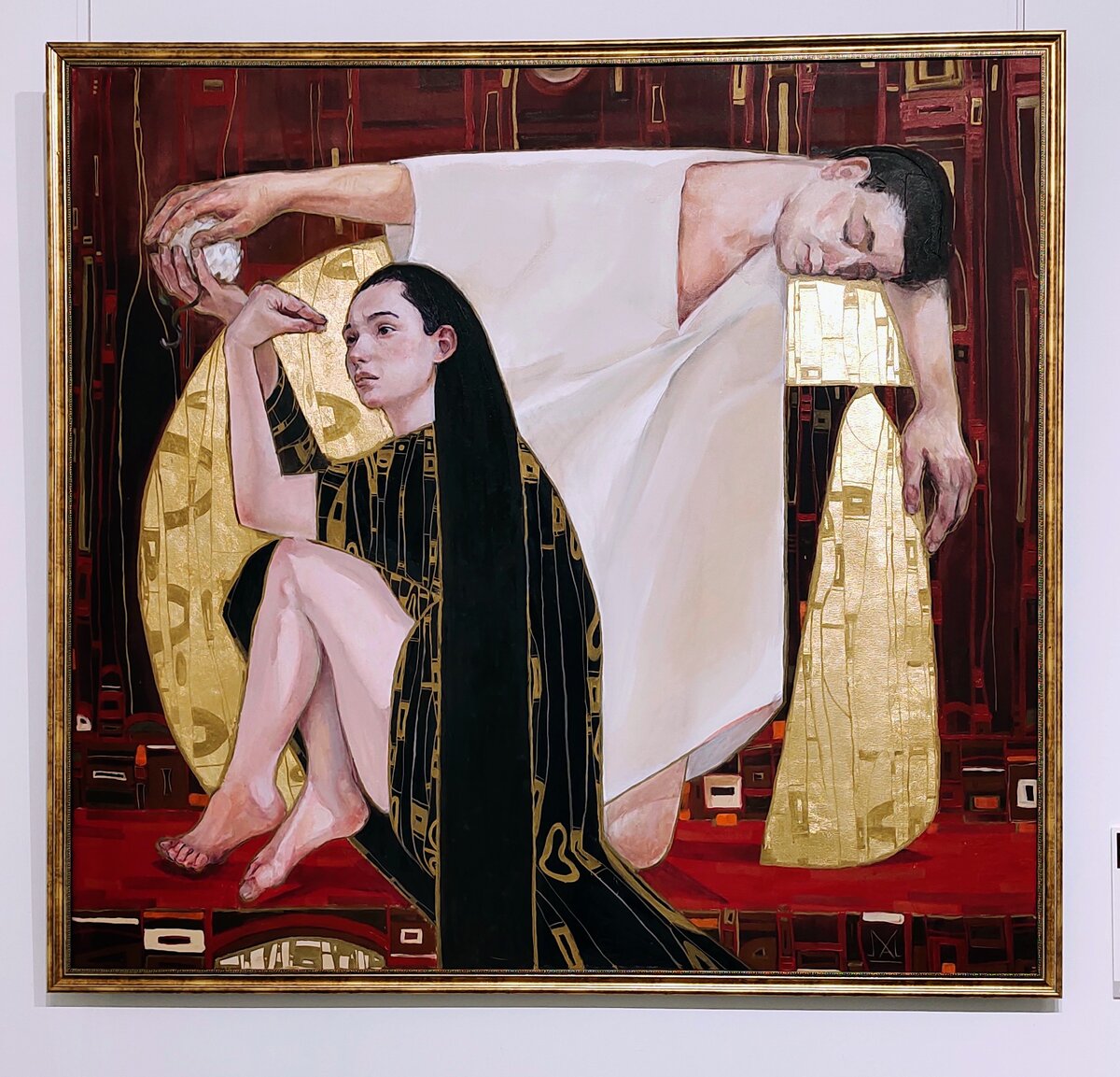 2022 год. Холст, масло, золочение.