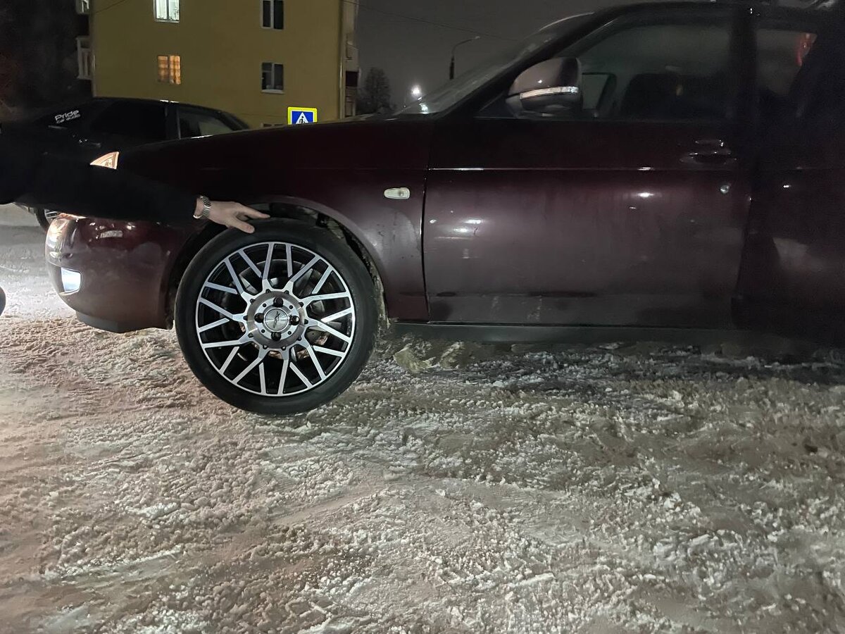 Первая примерка новых колес