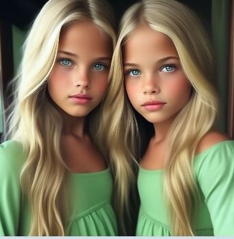 Фото автора. А вот такими моих героинь видит нейросеть.)