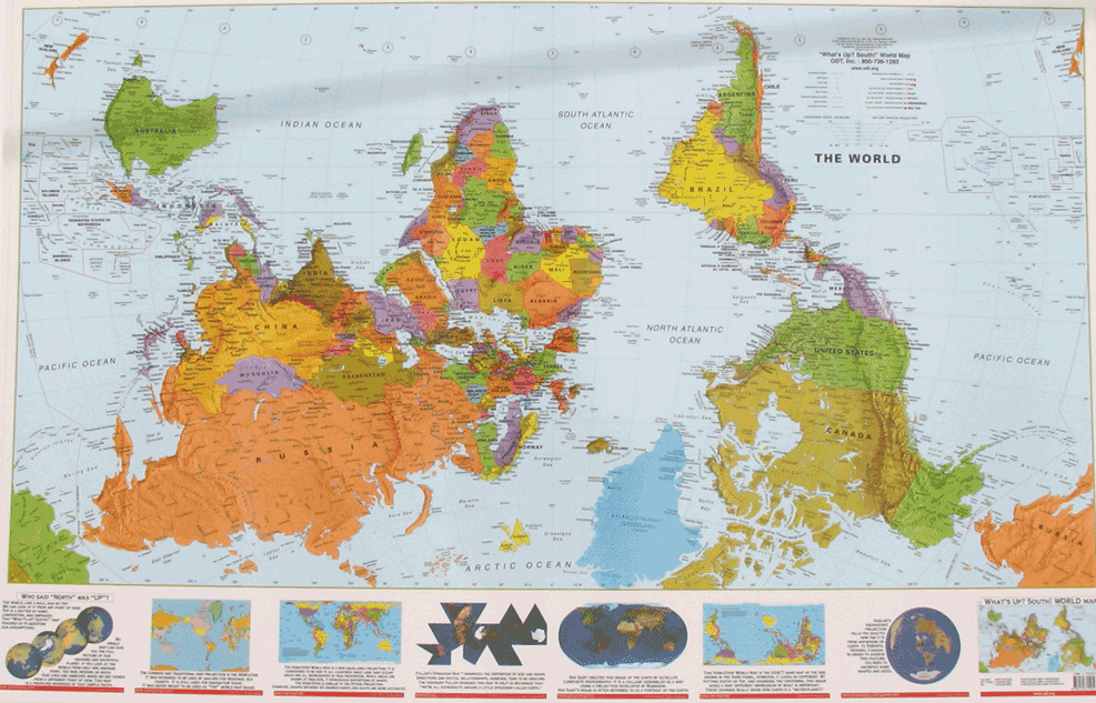 Карта мира в ЮАР