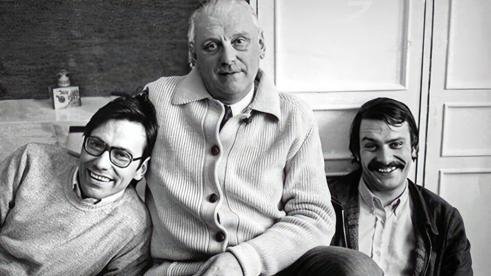 Андрей Кончаловский с отцом и братом