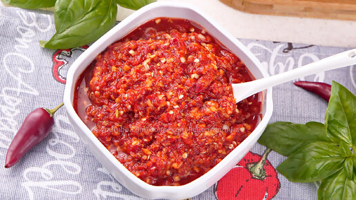 🌶️🧄Канкочи - острый перцовый соус для чимчи (кимчи)! Полезная приправа без варки, сахара и уксуса. Аджика по-корейски из перца и чеснока