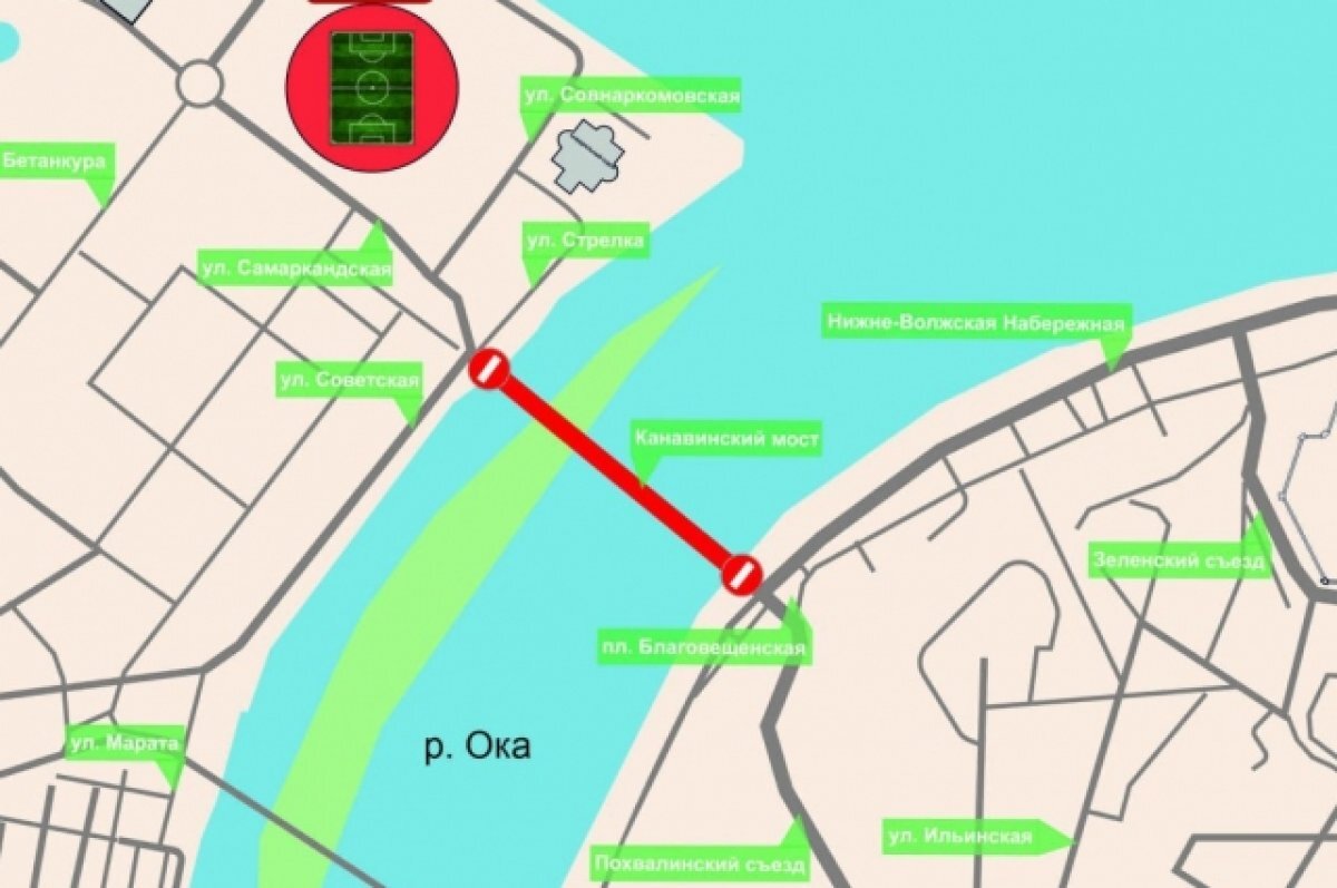    22 автобусных маршрута изменят из-за перекрытия Канавинского моста