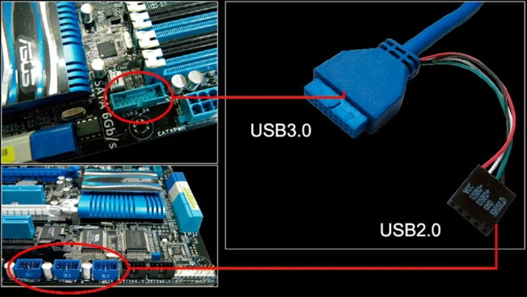 Разъем usb 3.0 на материнской плате