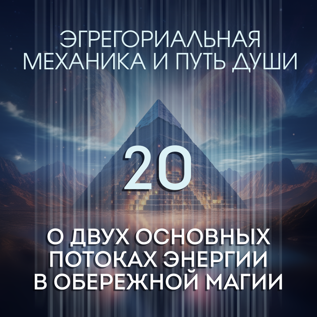 Эгрегоры. Статья 20. О двух основных потоках энергии в Обережной магии 