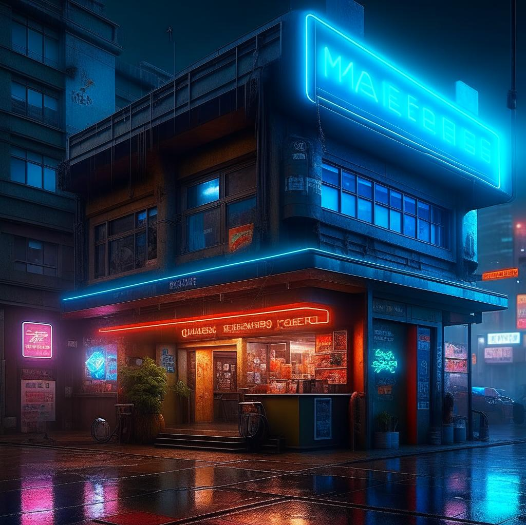 Вот такой должен быть волшебный магазин по версии Kandinsky 2.2.