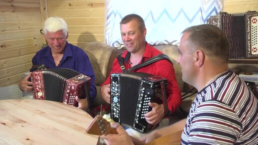 Песни на даче. \"Эх, калина\". Исполняют Владимир Глазунов, Василий ...