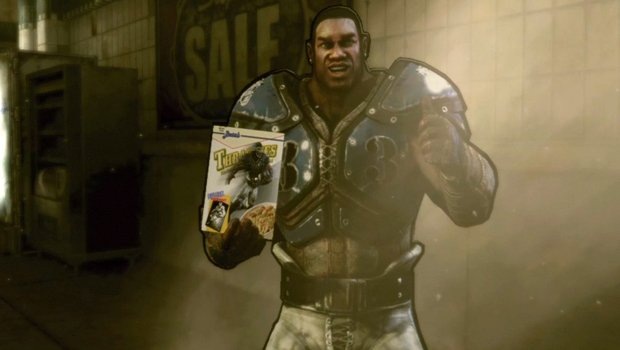 В претендующей на серьезность Gears of War 3, действие которой происходит на другой планете, в одной из сцен персонаж-негр играет в американский футбол на поле, полном врагов, и делает тачдаун взрывающейся бомбой, оставаясь при этом целым и невредимым. Желая ублажить массовую аудиторию, готовую погыгыкать над подобной сценой, авторы игры поставили жирный крест на сеттинге и адекватности происходящего. 