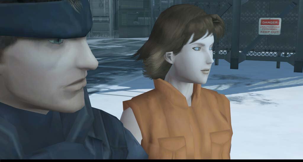 Когда Снейк говорит, что его имя Дэвид, это выглядит как очередной постмодернистский трюк – Дэвид Хейтер же. А оказывается, что это случайность, и герои названы в честь Дэйва и Хэла из «Космической одиссеи». Вообще, развязка MGS очень толсто намекала на какое-то продолжение отношений Снейка и Мерил, и, как и абсолютное большинство сюжетных линий в этом сериале, все быстро и некрасиво оборвалось где-то за кадром. 