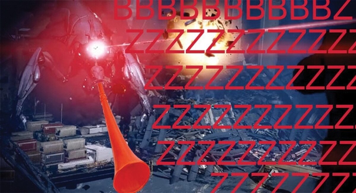 Представлявшиеся ранее полубогами Жнецы в третьей части сведены до уровня врагов, которые при виде «Нормадии» дуют в вувузелы и летят к ней по прямой. 