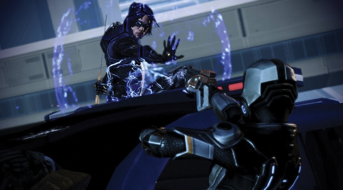 Кибер-ниндзя?! В претендующей на адекватность и правдоподобность НФ-вселенной – сражающийся мечом кибер-ниндзя?! Как низко надо было пасть в погоне за показушной крутостью, чтобы докатиться до такого? 