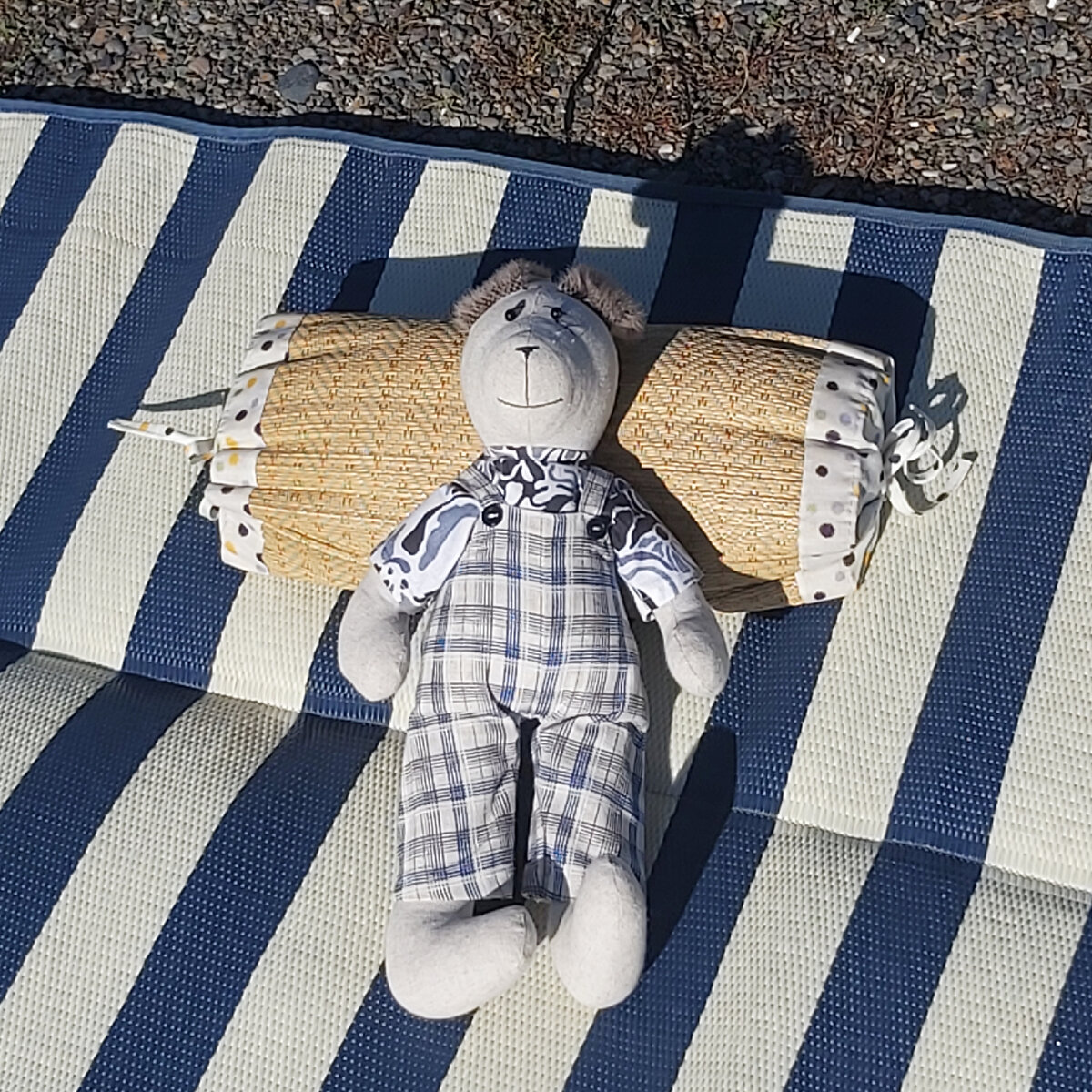 Тильда на отдыхе, загорает