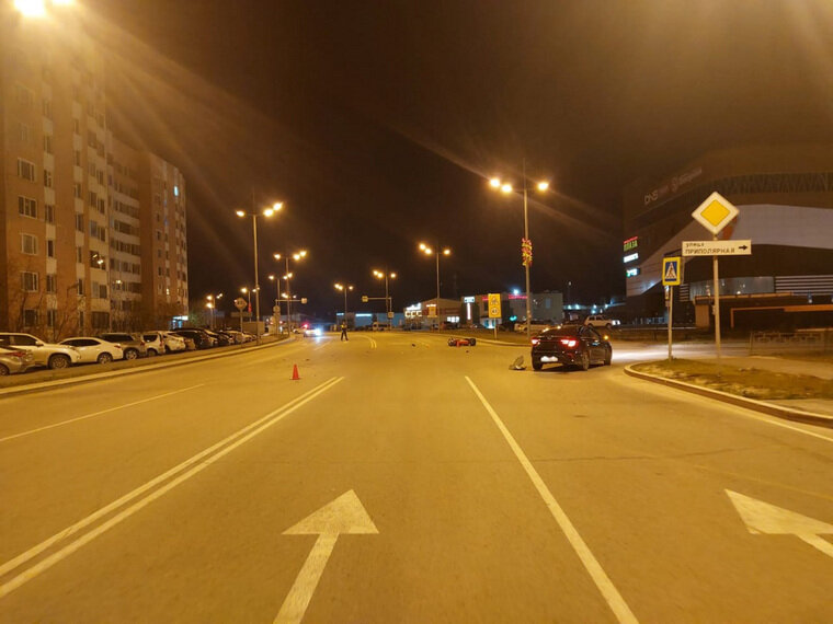    Водитель KIA не уступил дорогу мотоциклисту