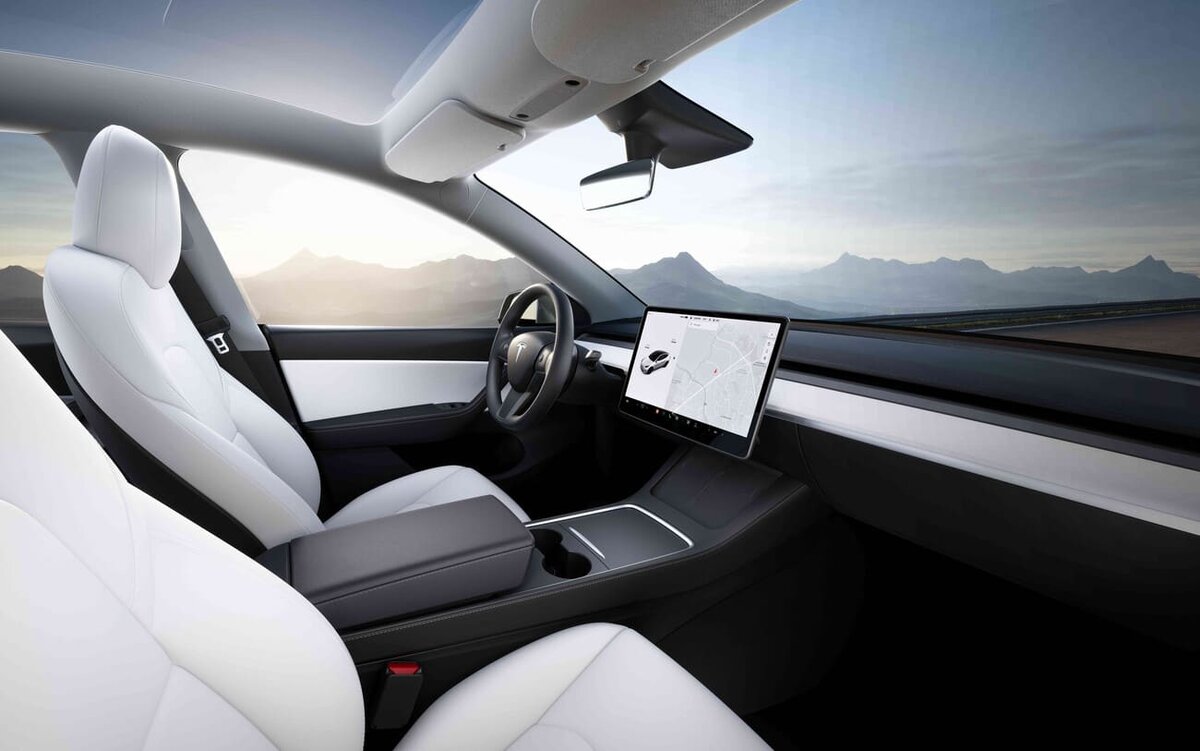 tesla model x интерьер