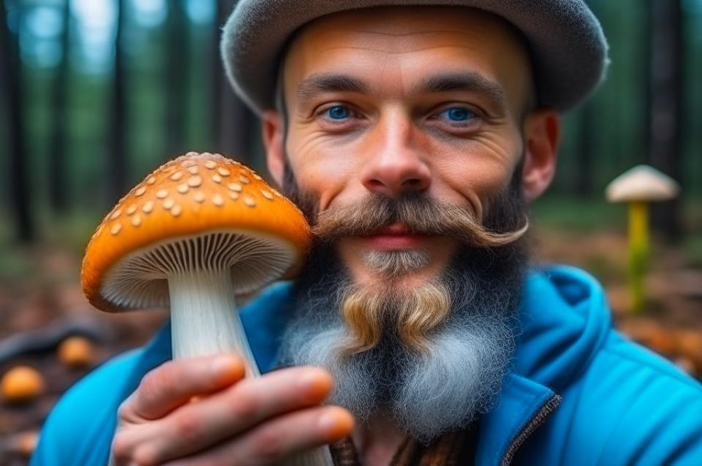 В лесу тихом, под кронами высокими, 
Среди мхов, где летает тень древес,
Шагает грибник с ведром и корзиной,
Он - путеводитель в сокровищах леса.

Его взгляд, точно маяк в ночи темной,
Он видит грибы, словно драгоценности.
И сердце бьется в такт природной симфонии,
В его душе - спокойствие и свет.

Он знает каждый вид, каждую пору,
Когда растут подосиновики,
И как в мае растет мухомор красный,
В лесах, в приютах мирных и зыбких.

О, грибник, ты - поэт великих деревьев,
Ты знаешь их тайны, ты знаешь их молитву.
С тобой природа разговаривает в слезах,
И ветры принимают твои приветы.

Ты учишь нас беречь природу родную,
И заботиться о лесах, как о доме.
Спасибо, грибник, за твои уроки,
Ты - хранитель природы, ее великий сын.
