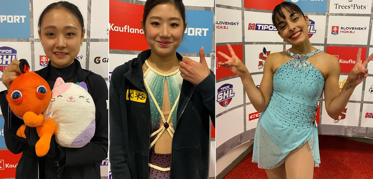 Ча Ен Ким (1 место), Ха Ен Ли (2 место), Мэдлин Шизас (3 место)