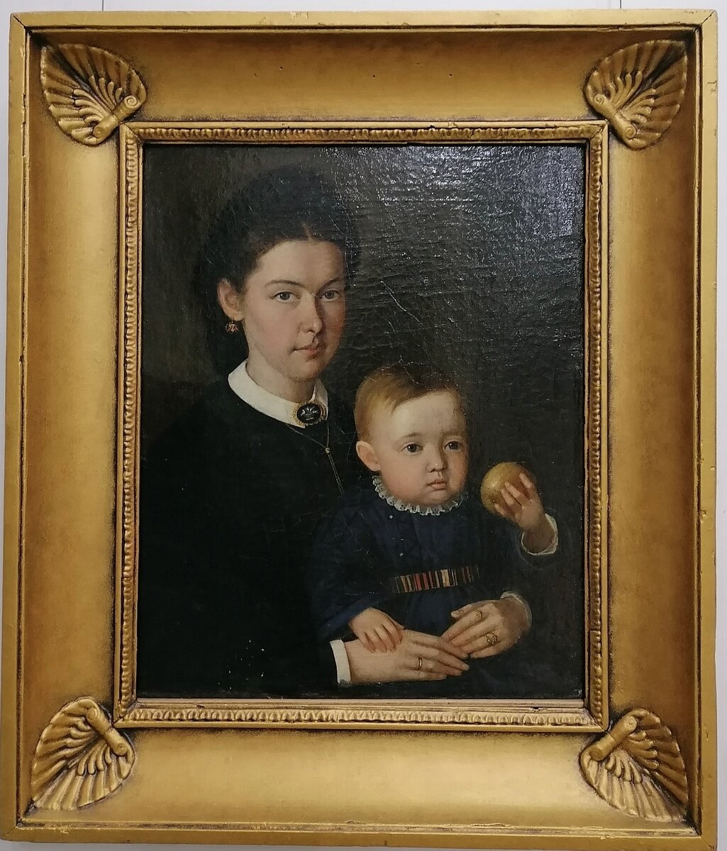 Сорока Г. "Портрет женщины с ребёнком". Фото автора. 