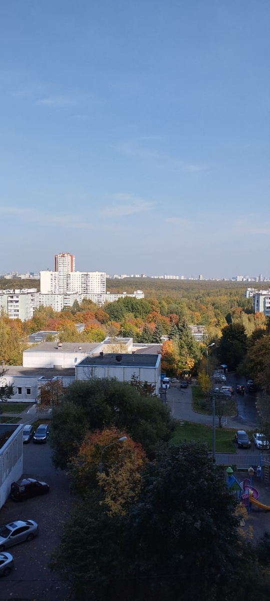 Фото Москвы. Ясенево. Вид на центр Москвы и на левый край Битцевского парка