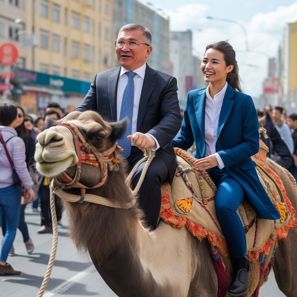 Скоро все казахи пересядут на верблюдов