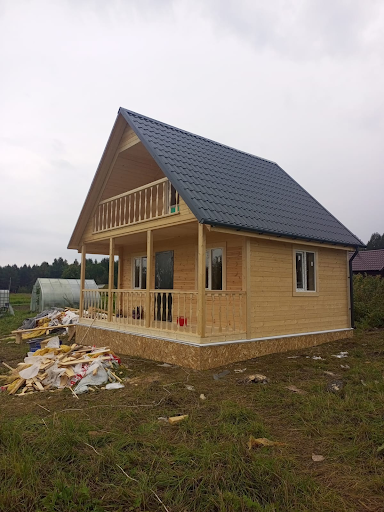 Каркасный дом с котельной, 4 спальнями и 2 санузлами по проекту 10х7 "Курган". В
