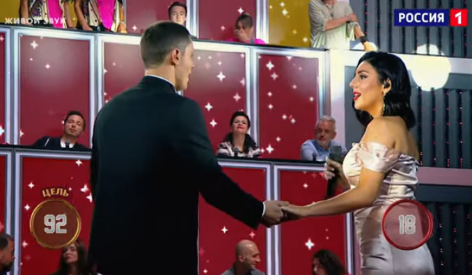 ДУЭТ:  РОЗА  и  ЁЛКИН (  ВИННЕР и МАКСИМОВА под их руками )