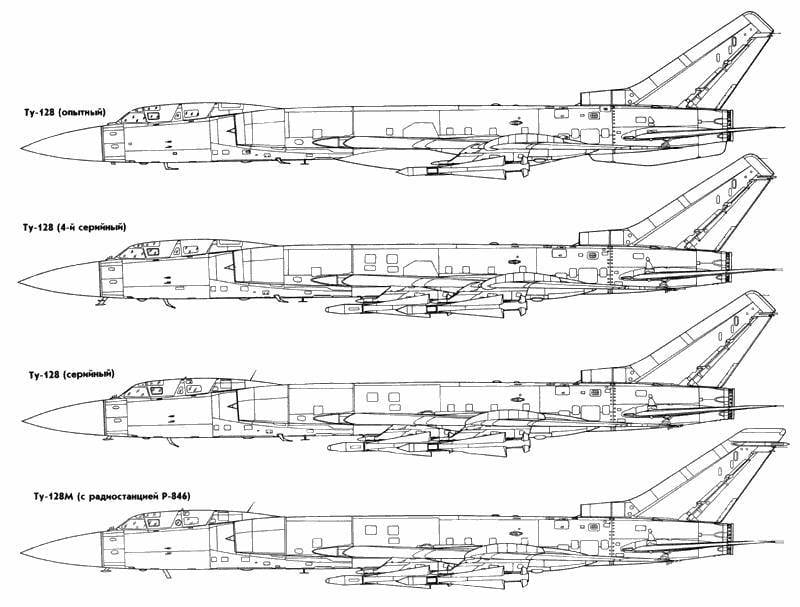 Ту 128 аэродинамическая схема