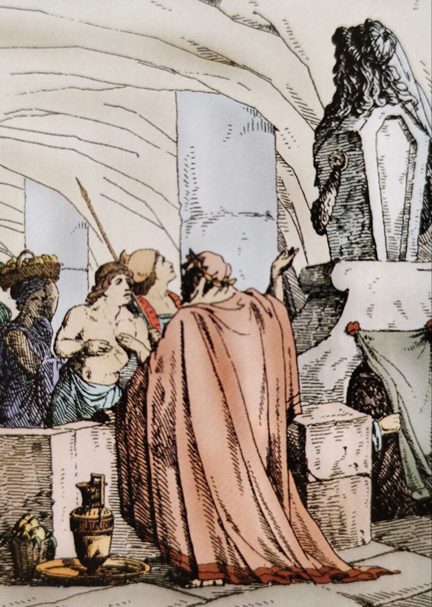 "Оракул". Художник А.П.Сапожников. Издание А.Ф. Смирдина. Санкт-Петербург. 19в.