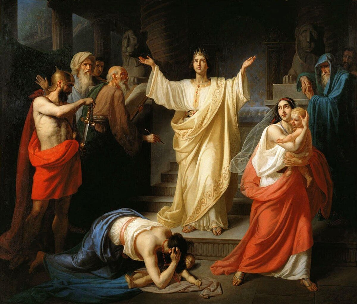 Флавицкий Константин Дмитриевич,                "Суд Соломона", (1854), Новгородский музей-заповедник