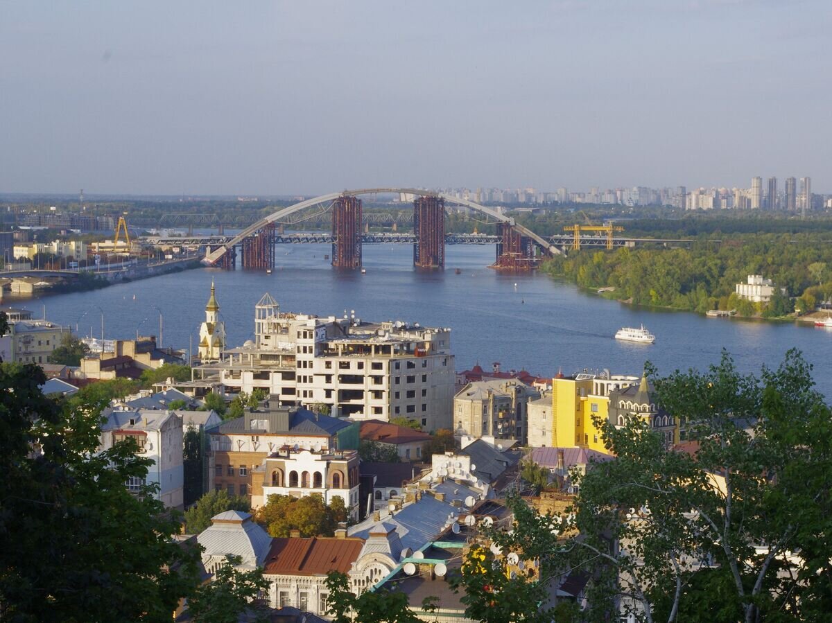    Вид на район Подол в Киеве© РИА Новости / Стрингер