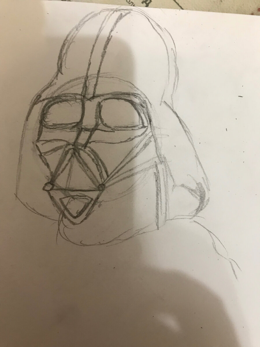 Как нарисовать Дарта Вейдера карандашом поэтапно | Darth vader, Guided drawing, Fall drawings