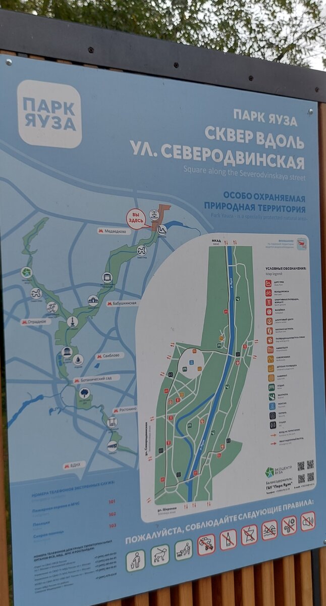 Карта-схема парка