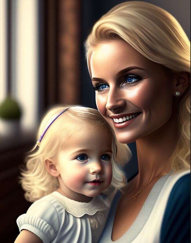 Алина с Люсенькой