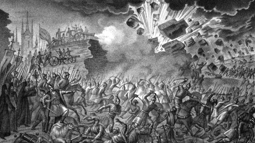 Фото: Fine Art Images / Heritage Images / Getty Images📷«Псковитяне сделали вылазку из города и теснят воеводу»