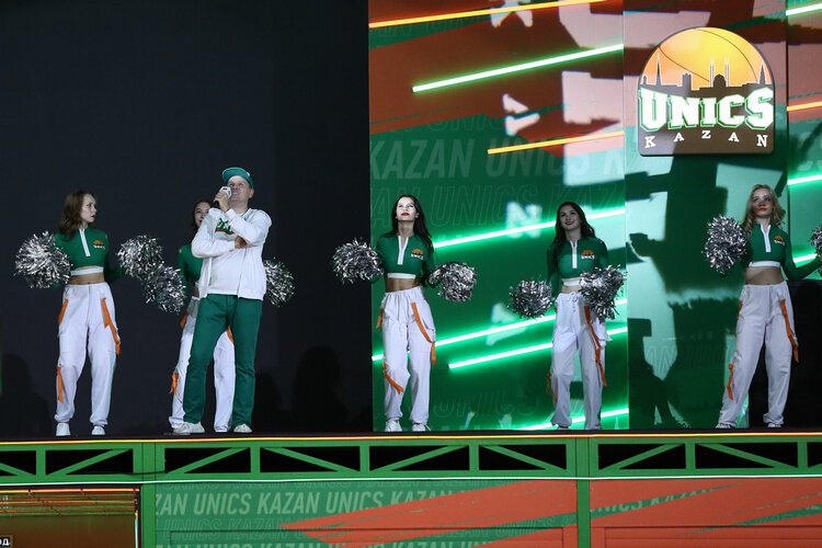    Болельщикам показали обновленную сцену «Баскет-холла»