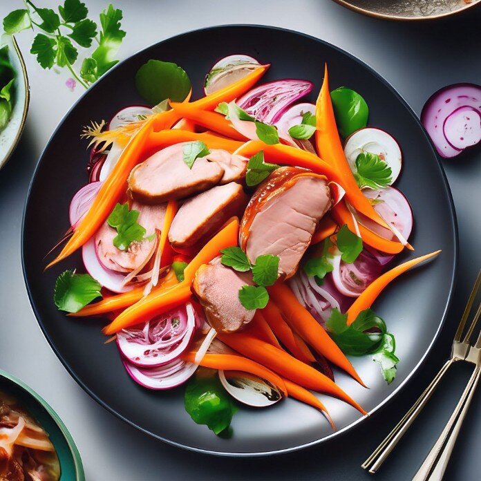Салат с курицей и салатом романо – пошаговый рецепт приготовления с фото