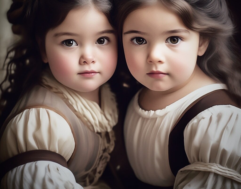 Маленькие Франческа и Агата (нейросеть)