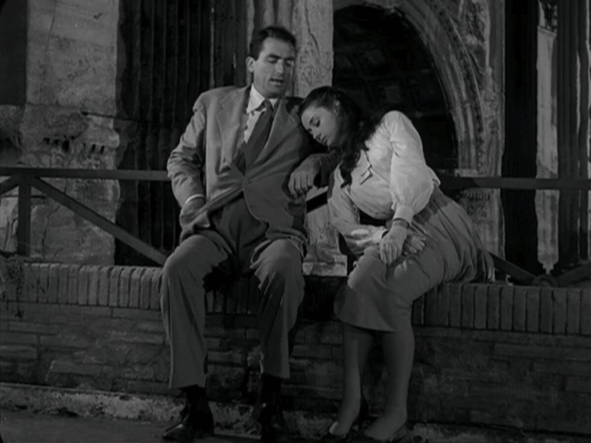 Кадр из фильма "Римские каникулы" (1953)