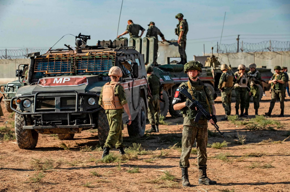 Российские войска в городе