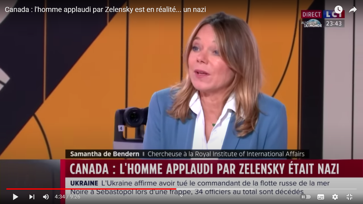 Саманта де Бендерн. Скриншот с сайта YouTube.