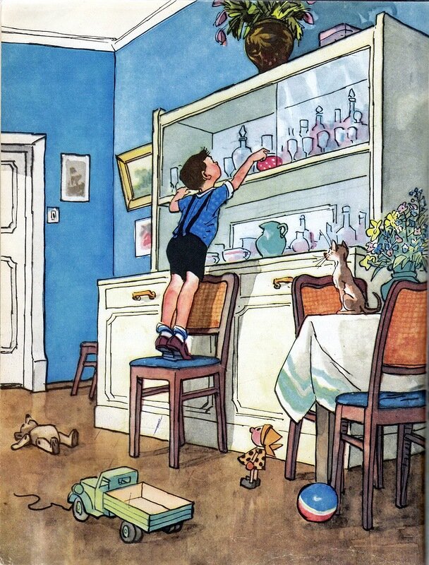 Иллюстрация И. Семенова к рассказу Н. Носова "Леденец"