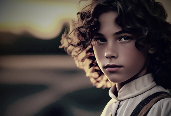 Ромео Монтанья выслеживает девочек на улице (нейросеть)